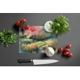 thumbnail image 3 of North Carolina Dogwoods in Watercolor Glass Cutting Board Large 12 in x 15 in, 3 of 5