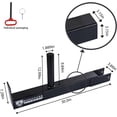 thumbnail image 2 of Signature Fitness Belt Squat Attachment for Power Racks and Cages, 600 LB Weight Capacity Per Arm, 2 of 9