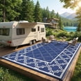 thumbnail image 2 of Outdoor Rug – Waterproof Reversible Plastic Straw Mat – UV-Resistant, Washable & Non-Shedding – Deck, Porch, Balcony, Backyard, Camping & RV, 2 of 7