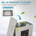 thumbnail image 2 of 30L Dual-Frequency Digital Ultrasonic Cleaner, Sonic Carburetor Cleaner with Heater and Timer for Jewelry, Ring, Eyeglasses, Denture, Watchband, Coins, 2 of 7