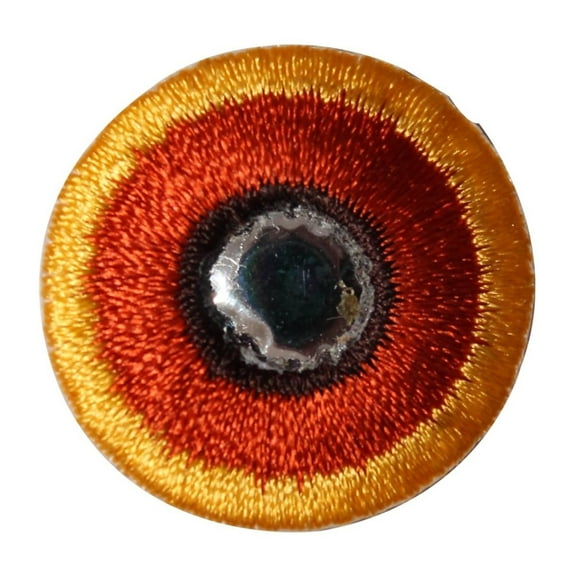 ID 8808 Target Round Circle Patch Shiny Shield Icon Embroidered Iron On Applique