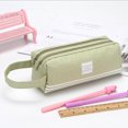 thumbnail image 1 of DPTALR Portable Large-capacity Double-layer Pencil Case Solid Color Pencil Case, 1 of 2