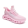 thumbnail image 3 of GSLMOLN Women's Lightweight Breathable Walking Shoes, Sock Sneakers, Pink, Size 11, 3 of 6