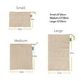 thumbnail image 6 of Topumt Reusable Produce Bag Organic Natural Cotton Mesh Vegetable Fruit Storage Pouch, 6 of 7