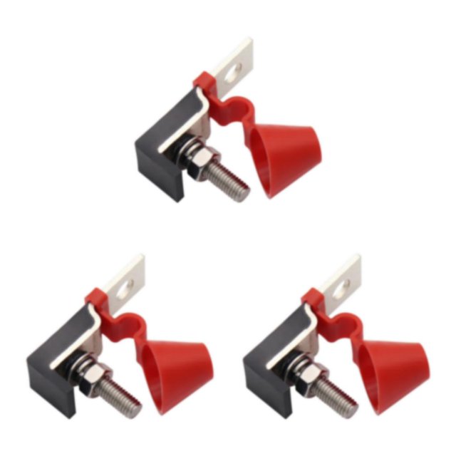 Transemion Marine Terminal Fuse Block for Boat Compact and Waterproof 100A 6.2 x 2 x 4.5cm 3Set