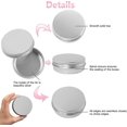 thumbnail image 2 of 8pcs (60ml)aluminum Tin Jars Cans Small Round Pot,aluminum Balm Tins For Pill Storage,small Metal Tin Empty Container,jar Containers With Screw, 2 of 5
