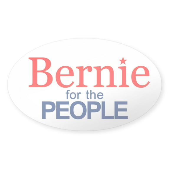 CafePress - Bernie For The People - Sticker (Oval)