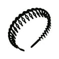 thumbnail image 2 of Honrane Women Headband Wave Shape Teeth Anti-slip Solid Color Elastic Hair-fixed Soft Edge Narrow Daily Hair Hoop Hair Accessory, 2 of 8