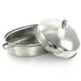thumbnail image 2 of Gibson Home Radiance 15.5 Inch Stainless Steel Oval Roaster with Lid and Roasting Rack, 2 of 3