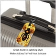 thumbnail image 3 of Square 2Pack PU Leather Bee Cruise Luggage Tag with Privacy Cover and Name ID Tag for Travel Handbags Backpacks Luggage Tags, 3 of 6