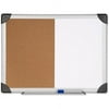 Lorell Dry Erase Aluminum Frame Cork Combo Boards