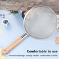 thumbnail image 3 of Fat Skimmer Spoon, Fine Mesh Design 304 Stainless Steel Food Strainer With Heat Proof Wooden Handle For Cooking And Frying, 3 of 8