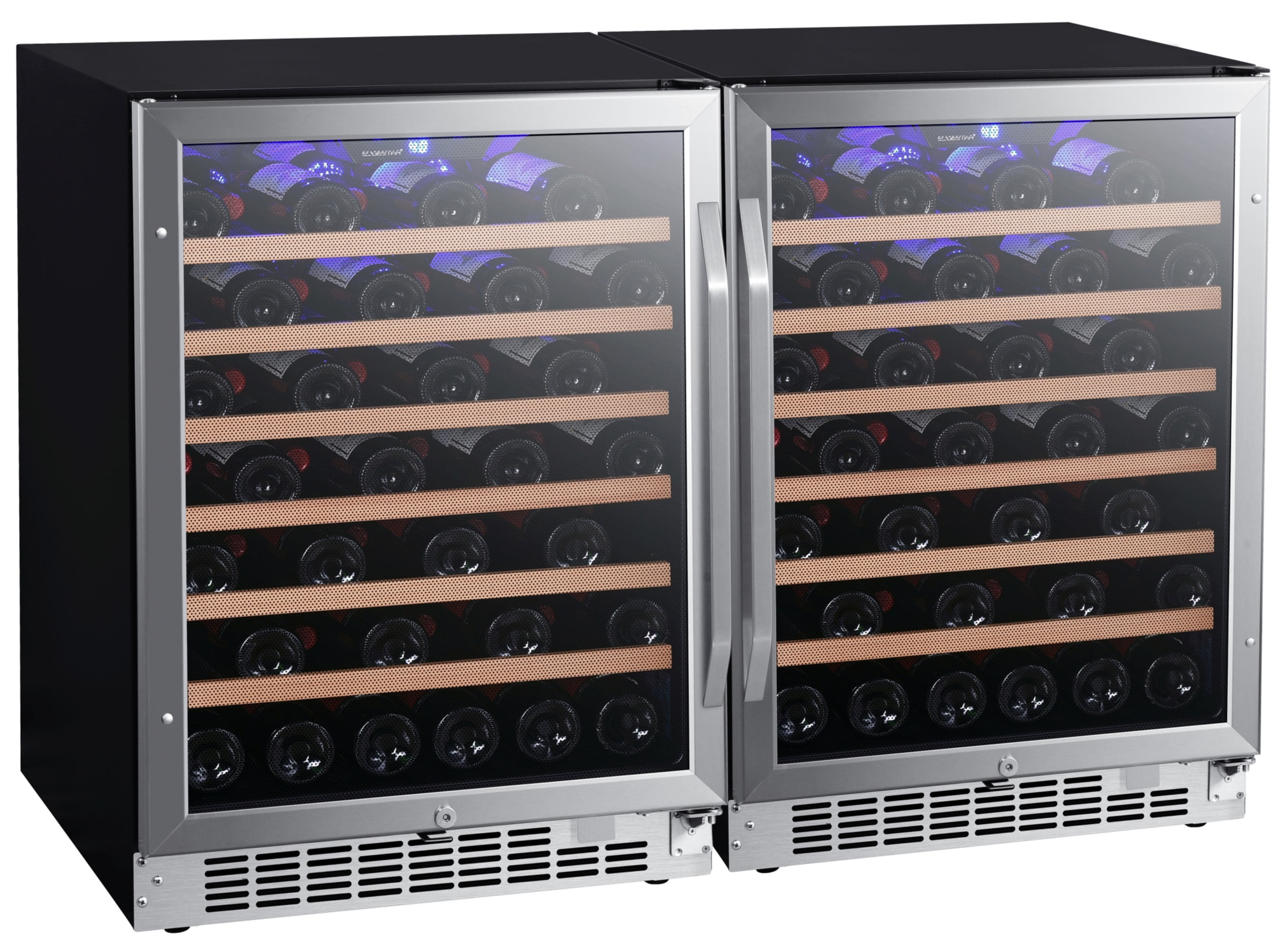 Edgestar 53 Bottle Built-In Wine Cooler, Stainless Steel