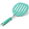 thumbnail image 2 of Martha Stewart Everyday Drexler Large 6.5 Inch Slotted Spatula in Turquoise, 2 of 5