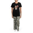thumbnail image 4 of CafePress - Basset Heart Balloon Women's Dark Pajamas - Women's Short Sleeve Print T-Shirt and Pants Dark Cotton Pajama Set, 4 of 7