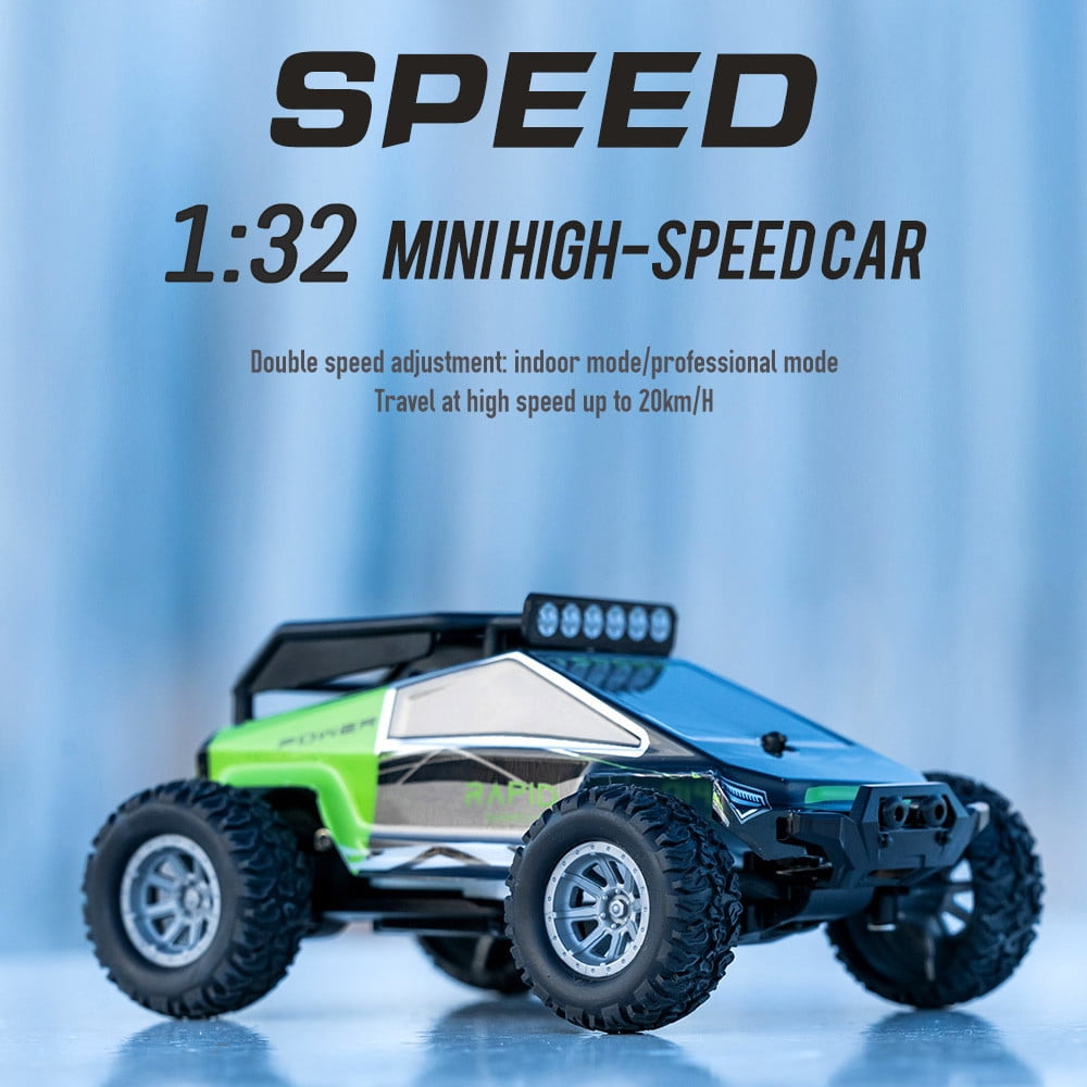Cheerwing 1:32 Mini RC Racing Car 2.4Ghz 2WD High Speed Remote Control Buggy Green 