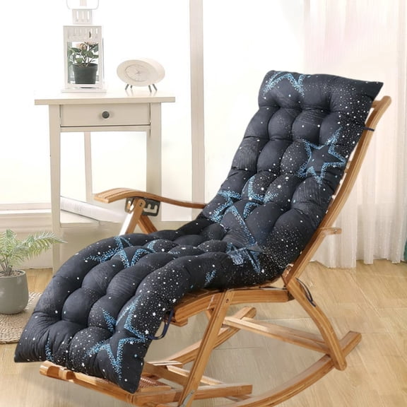 Kugisaki Winter Chair Cushion Thickened Double Sided, Lunch Break Folding Chair Cushion Chair Cushion Recliner Cushion Rocking Chair Cushion with Straps