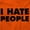 Orange, variant on I Hate People Sarcastic Cynical Humor Unisex Plus Size Hoodie Brisco Brands 2X
