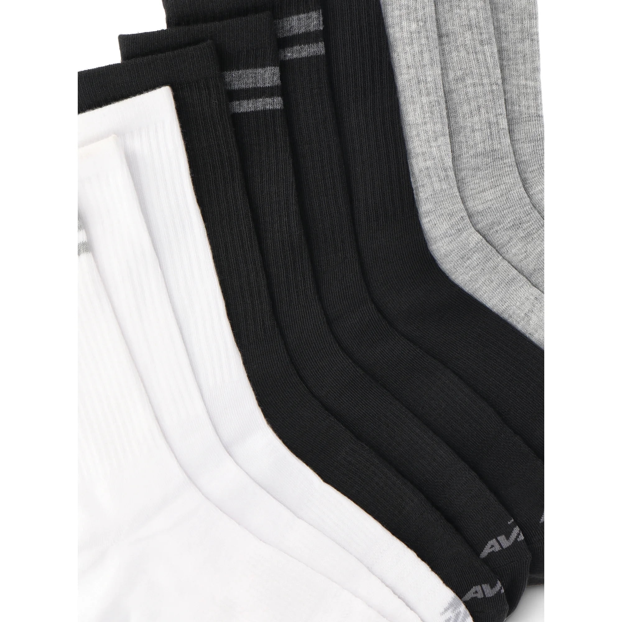 Avia Women's Performance Lightweight Crew Socks, 10-Pack