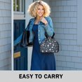 thumbnail image 6 of Pioneer Flower Floral Print Pattern Drawstring Lunch Bag Women - Drawstring Lunch Bag Insulated for Work Office - Stain-Resistant Large Lunchbags for Women with Multi-Pockets, 6 of 6