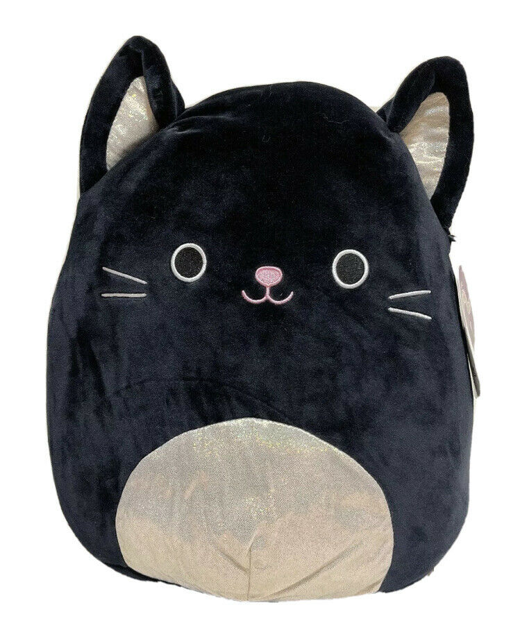 purple and black cat squishmallow