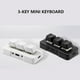 thumbnail image 4 of Methold Copia de teclado para juegos USB multifuncional mecánico Mini teclado Multimedia programable teclado portátil Accesorios Videojuegos y accesorios Blanco, 4 of 6