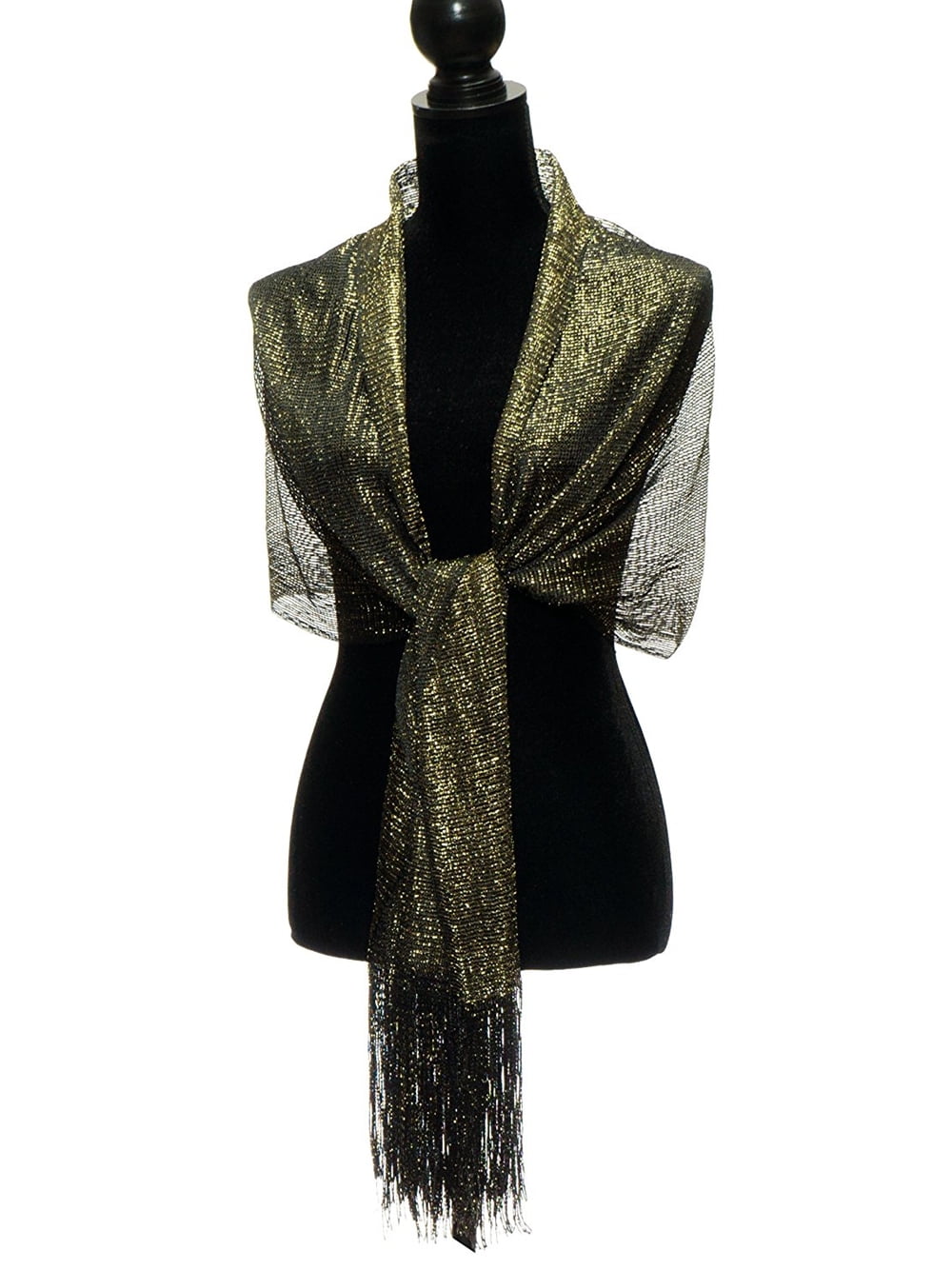 Pashmina Shawl Wrap Sparkle Fringe ...