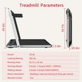 thumbnail image 4 of VLDTDRDI 2.5HP Folding Treadmill with 5 Layer Belts,25.9"W Oversized Walking Pad,7.6Mph Electric Treadmil for Home Office, Under Desk Walking Pad Compact, 4 of 7