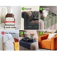 thumbnail image 4 of SHAR Sofa Cup Holder Tray, Spill-Proof and Non-Slip Silicone Tilt Table Tray, Strong and Weighted Remote Control/Snacks/Mobile Phone Sofa Arm Cup Holder, (Green), 4 of 5