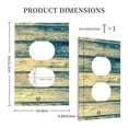 thumbnail image 3 of Rocae Retro Wooden for Decorator Light Switch or Receptacle Outlet Wall Plate,Polycarbonate Thermoplastic-Style S, 3 of 6