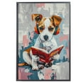 thumbnail image 2 of Parson Russell Terrier Decor Poster Unframe, Parson Russell Terrier Dog Canvas Wall Art, Dog Reading Book Canvas Print Painting Poster Wall Decor Dog Lovers Gifts, 2 of 6