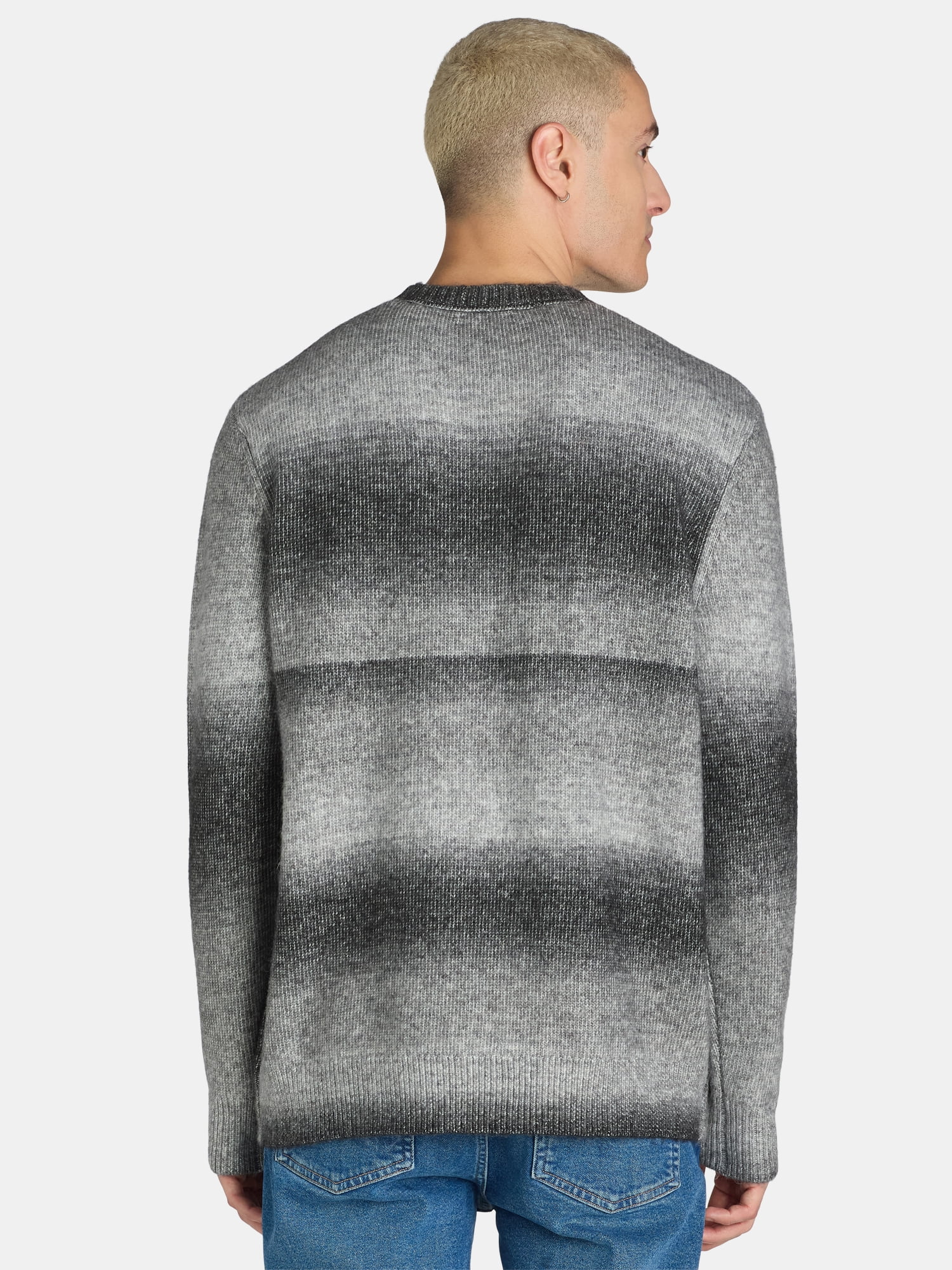 Tribekka 44 Men's Ombre Stripe Crewneck Sweater XS-3XL, Soft