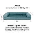 thumbnail image 3 of Furhaven Funda de repuesto para cama para perro, estilo sofá de felpa y gamuza, lavable a máquina, piscina profunda, grande, 3 of 5
