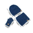 thumbnail image 3 of Hat Scarf Glove Set For Women Soft Mens Beanie Touchscreen Womens Beanies Winter Gloves Fleece Men's Scarves Black, 3 of 9