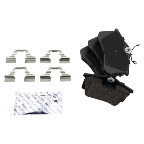 TRQ Rear Posi Ceramic Disc Brake Pad Kit Set for Audi Volkswagen New BFA70945