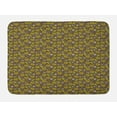 thumbnail image 1 of Dandelion Bath Mat, Daisy Blossom Petals Buds with Leaves Earth Tones Rural Flower, Plush Bathroom Decor Mat with Non Slip Backing, 29.5" X 17.5", Lime Green Umber Mustard, by Ambesonne, 1 of 2