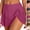Black, variant on Womens Twist Swimsuit Cover Ups Lightweight Mesh Sheer Skirts Flowy Casual Mini Skirt Summer Beach Coverups Bikini Sarong