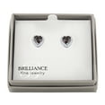 thumbnail image 3 of Ladies Brilliance Fine Jewelry Simulated Mystic Topaz and CZ Sterling Silver Earrings, 3 of 3