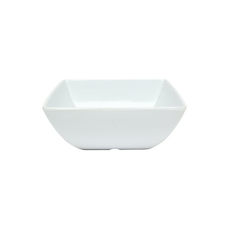 

Excellante Classic White Extra Heavy Weight Melamine Dinnerware Collection 40 Oz 7 1/8 Square Bowl 2 3/4 Deep Comes in Dozen