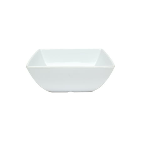 

Excellante Classic White Extra Heavy Weight Melamine Dinnerware Collection 40 Oz 7 1/8 Square Bowl 2 3/4 Deep Comes in Dozen