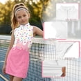 thumbnail image 4 of Shadoumai Kids Half Zip Tennis Dress Sleeveless Lightweight Golf Outfit for School Sports, Outdoor Activities,Athletic Tennis Girls Dress 5T, 4 of 6