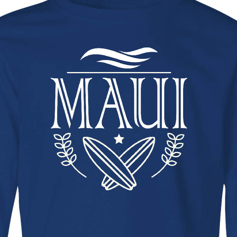 Inktastic Maui Hawaii Surfing Long Sleeve Youth T-Shirt