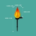 thumbnail image 3 of syligr Outdoor Solar Flame Light Garden Decoration Landscape Lighting Waterproof LED Simulated Fire Effect for Patio Yard Pathway Warm White Bulb Not Included Easy Installation, 3 of 7