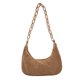 thumbnail image 2 of Bolsa Retro Mujer Pana Color Sólido Axila Cadena Hobos Bolsos (Marrón) Ehuebsd Nuevos Originales, 2 of 9