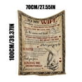 thumbnail image 5 of BGZLEU Gift for Wife from Husband to My Wife Blanket Wedding Anniversary Romantic Gifts for Wife Birthday Christmas Valentine's Mother's Day Healing Thoughts Blanket Presents for Her, 5 of 8