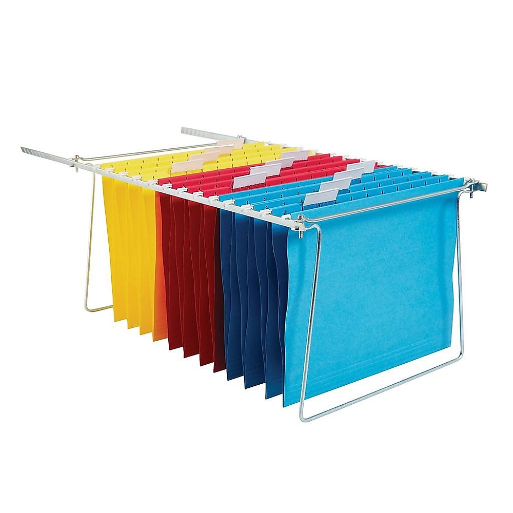 Staples Hanging Folder Frames 8.5" x 11" Silver 2/Pack 45433 304501