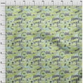 thumbnail image 4 of oneOone Velvet Green Fabric Writing Text Sewing Material Print Fabric By The Yard 58 Inch Wide, 4 of 4