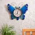 thumbnail image 3 of Evergreen Butterfly Outdoor Wall Thermometer, Blue Blue, 3 of 4