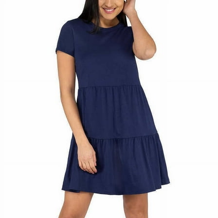 Nicole Miller Ladies' Tiered Dress New (XS, Blue)