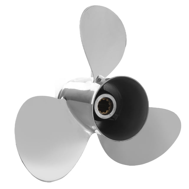 Hélice fueraborda marina 3 palas 9 7/8 pulgadas de diámetro Reemplazo de rotación derecha para motores YAMAHA 20-30HP